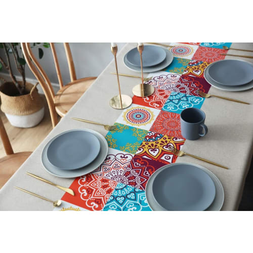 KOUMAKI Vinyl Tablecloth, PVC Table Cover for Long Tables, Water-Repellent, Stylish, Nordic Design, Waterproof, Oil-Proof, Stain-Resistant, Durable, H