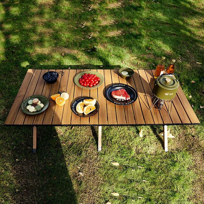 Pelliot HIKER 7.3-Inch Stainless Steel Retro Dinner Plate One Size