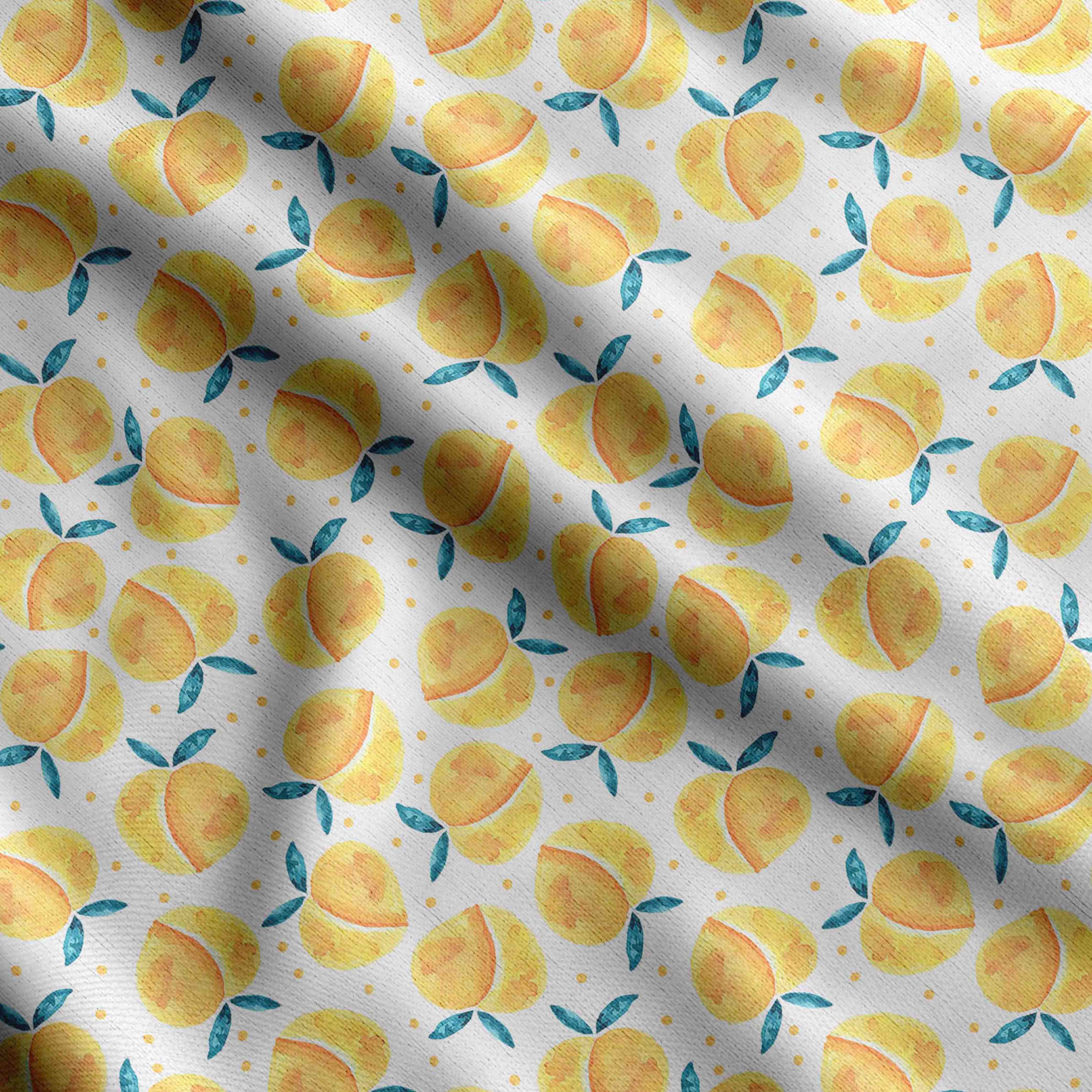 

Soimoi Watercolor Fruit Print, бавовняний кембрік, стьобальна тканина, що продається у дворі, шириною 42 дюйми, бавовняна тканина середньої щільності, 42 Inch Wide - Cotton Cambric жовтий