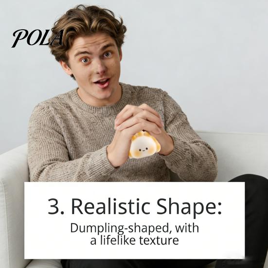 Squeeze Stress Ball Dumpling Pinching Toy, Relief Soft Elastic Fidget Rebound Portable Mini Ball, for Anxiety And Irritability Release Reliever
