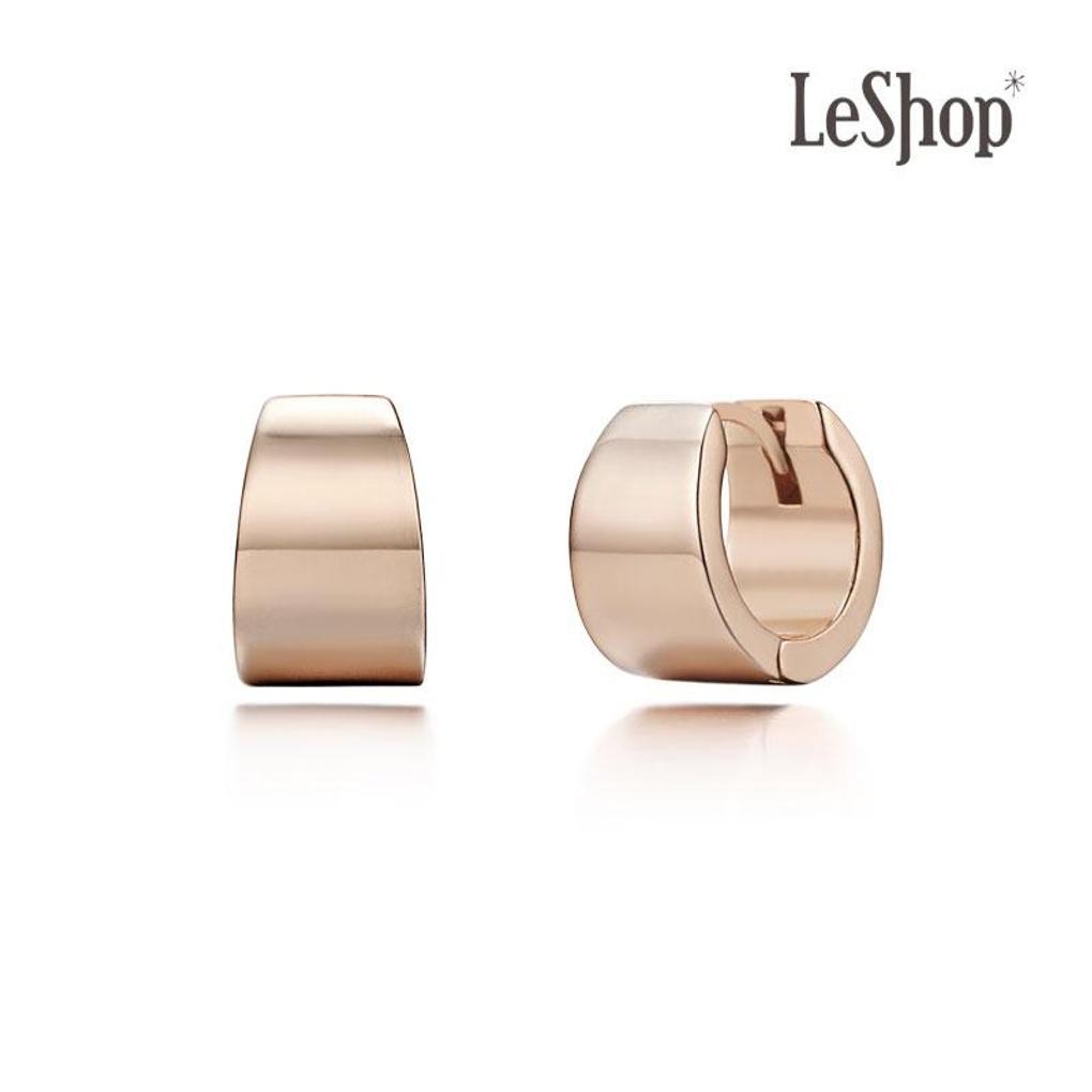 

[LsSHOP] 14K Flat Point Ring Earrings (Gold Plated)_LJ0770BRE