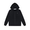 Siyah Kalp Baskılı Kapüşonlu Sweatshirt Kadın Erkek Sonbahar Kış Bol Kesim Cepli Pamuklu Kazak