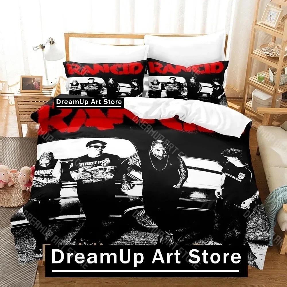 

3D Print Rancids Bedding Set Single Twin Full Queen King Size Bed Set Adult Kid Bedroom Duvetcover Sets 3D Print Anime Bed Sheet EU Single 90x200cm
