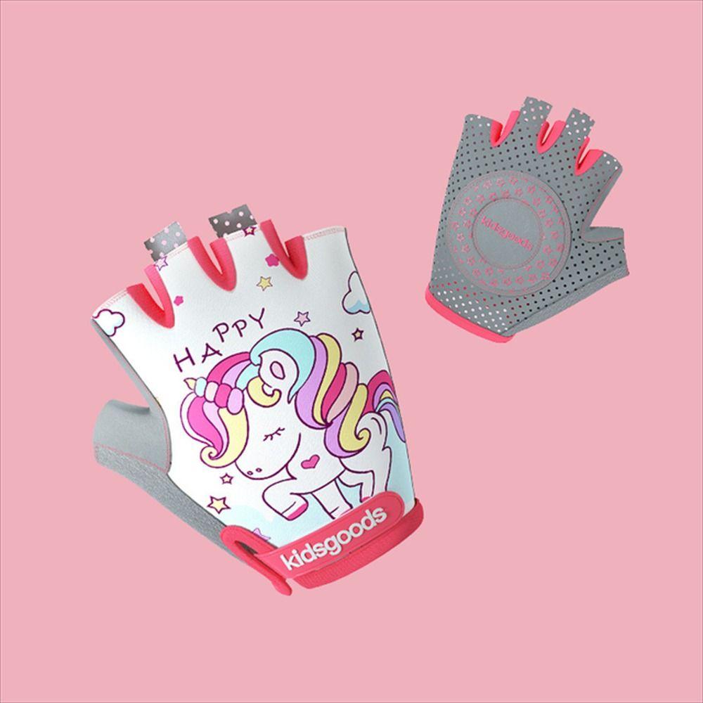 Safe Boys and Girls Children Kids Cycling Gloves Sports Gloves Bicycle Gloves Half Finger Gloves