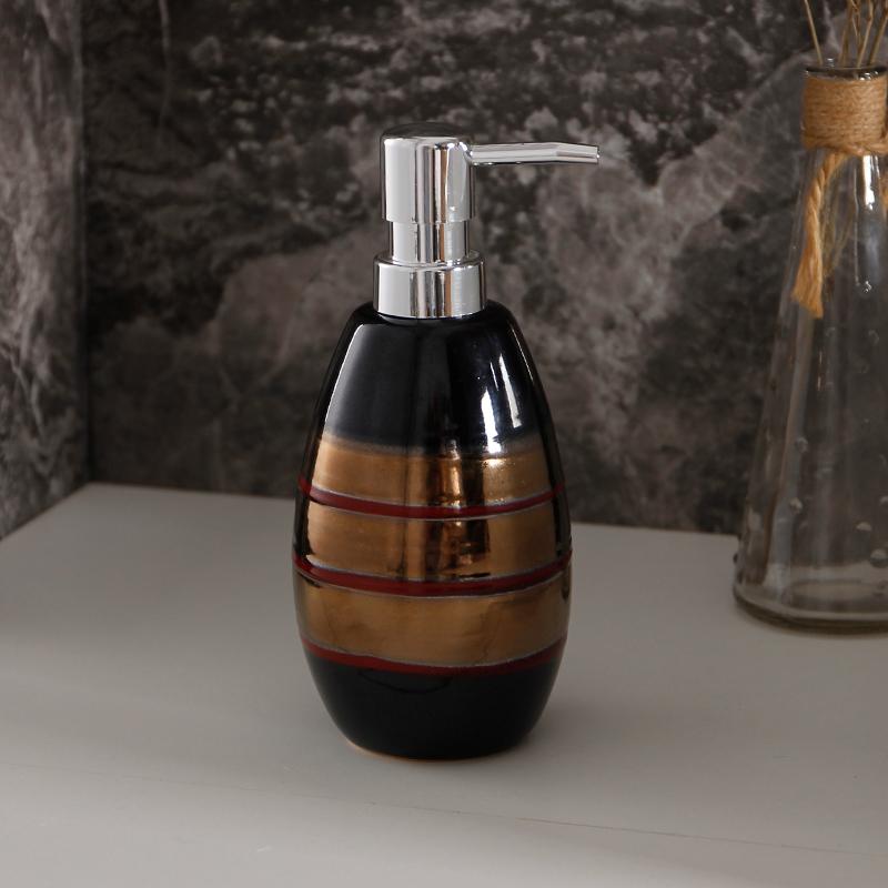 Ceramic hand sanitizer lotion bottle soap bottle shampoo shower gel press sub bottle bathroom accessories distributor