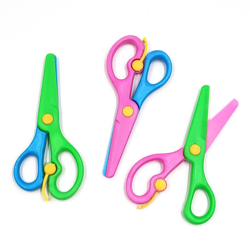 

Детские ножницы для школьников, которые экономят труд, эластичные, безопасные, маленькие, сделай сам, канцелярские принадлежности для творчества, детский сад, пластиковые ножницы для рук Plastic#C1EE4#