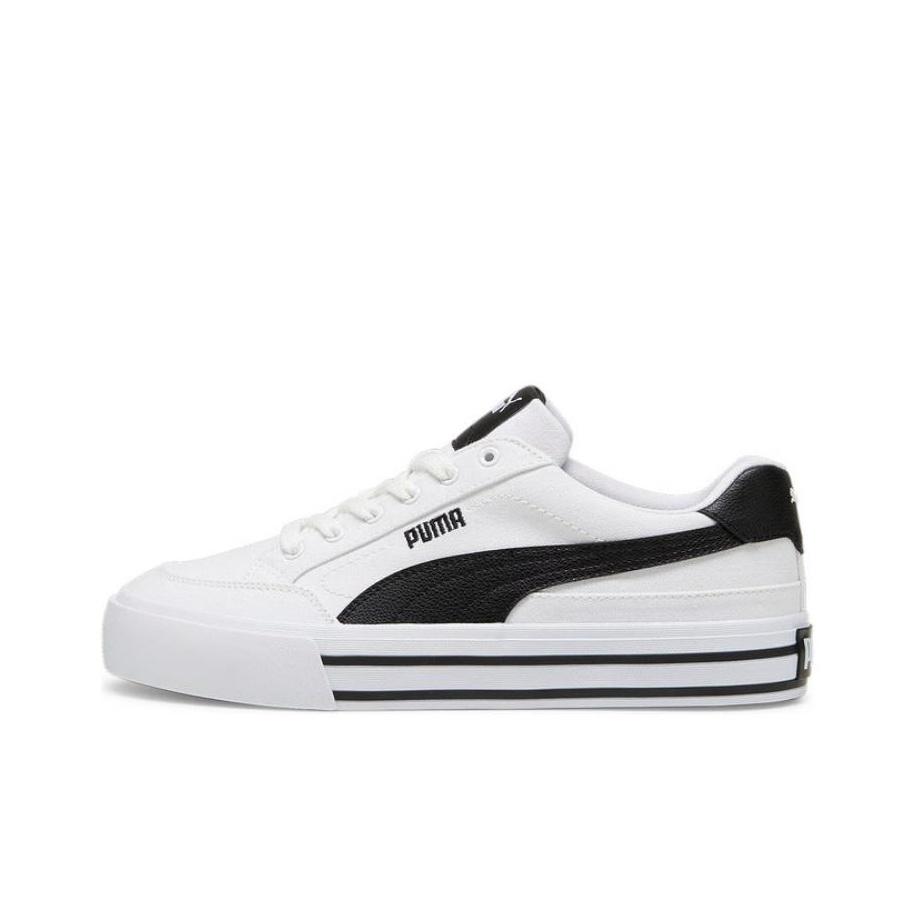 Puma Court Classic Vulc FS White Black Unisex Sneakers 396353-02