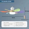 Modern LED Ceiling Fan Light Remote Control Adjustable Color Temperature Brightness Wind Speed Suitable For Bedroom Ligting Lamp