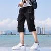 Stylish Men's Summer 2024 Thin Loose Fit Work Shorts with Seven-Point Design, Ideal for Leisure Wear and Various Occasions