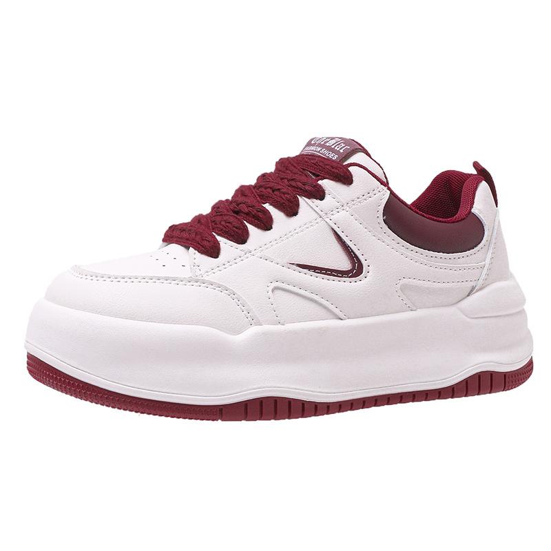 Thick Bottom Heightened Easy Wear Shoes Women's Ins Super Hot All-Matching Sports Casual Board Shoes Spring New