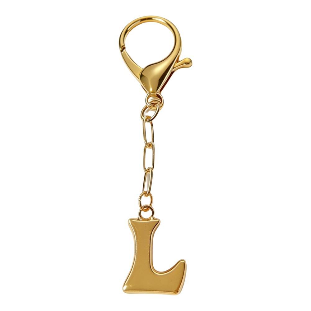 Metal Capital Letter Key Chains Bubble Letter Initial Letter Key Chains Alphabet Key Chains  Women