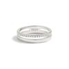 S925 Sterling Silver Women's Diamond Inlaid Double Layer Hollow Round Ring – European & American Fashion Style