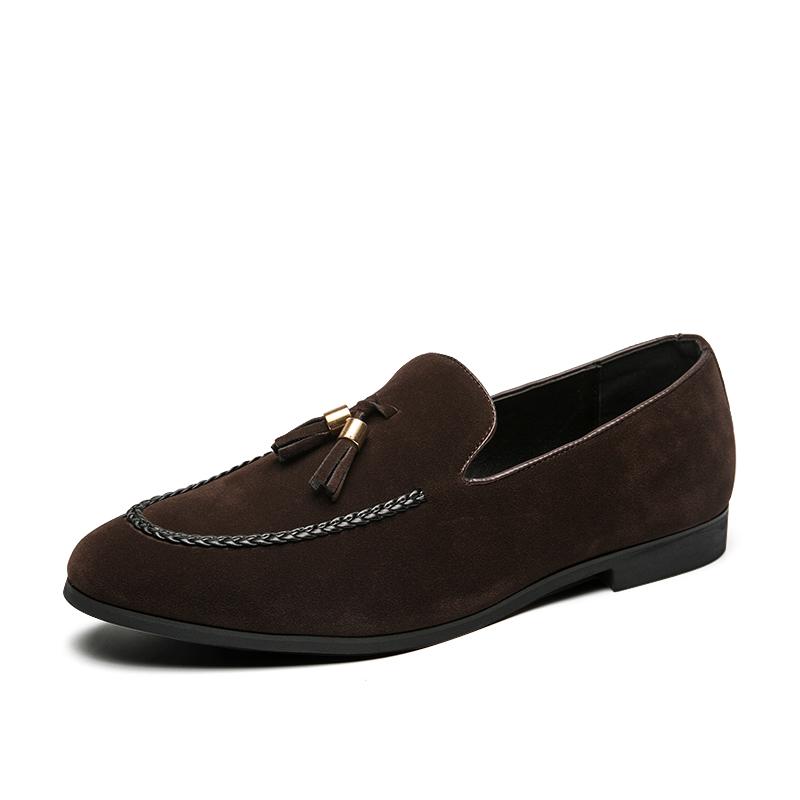 Neu Herren Wildleder Quasten Mokassins Bequeme Hochzeitsschuhe Schwarz Braun Slipper Loafers Oxford Sapatos Tenis Masculino