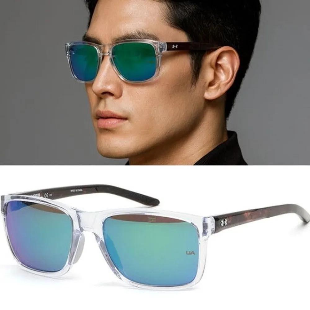 

[Under Armour] Sunglasses UA 0005S MNGZ9 Clear Horn-rimmed Green Mirror Riding Golf Leisure Fashion