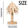 Christmas Tree Shaped Wooden Tree Coasters Wood Heat Resistant  Mat  Home Decoration