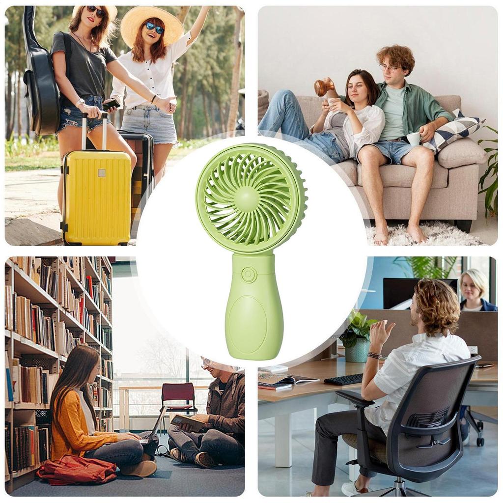 Handheld Fan Rechargeable Portable Mini USB Fan 3 Speed Mini Fan with Cable for Home Office School Travel Indoor Outdoor