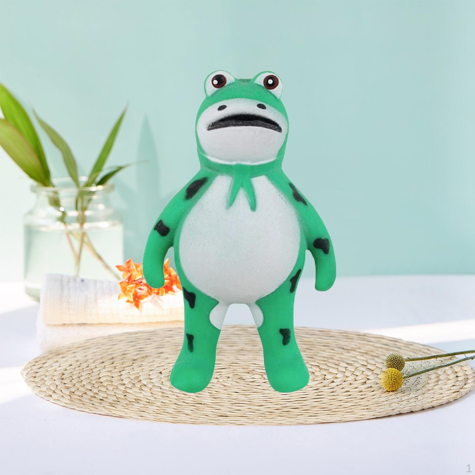 Лягушка-пищалка, Мягкая Новинка, Игрушка для Сжатия Руки, Маленькая Сенсорная, Снимающая Стресс, Расслабляющая