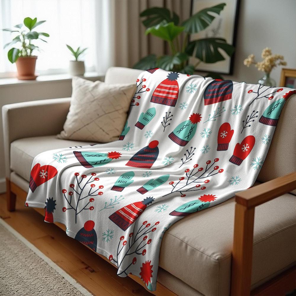 Winding Stream Anime Cartoon Flannel Blanket Soft Warm Throw for Bedroom Sofa Car Kids Holiday Gift