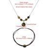 Women Adjustable Leather Necklace Highlighting Tigers Eye Stone Unique Fashion Accessory Suitable for Everyday Wear