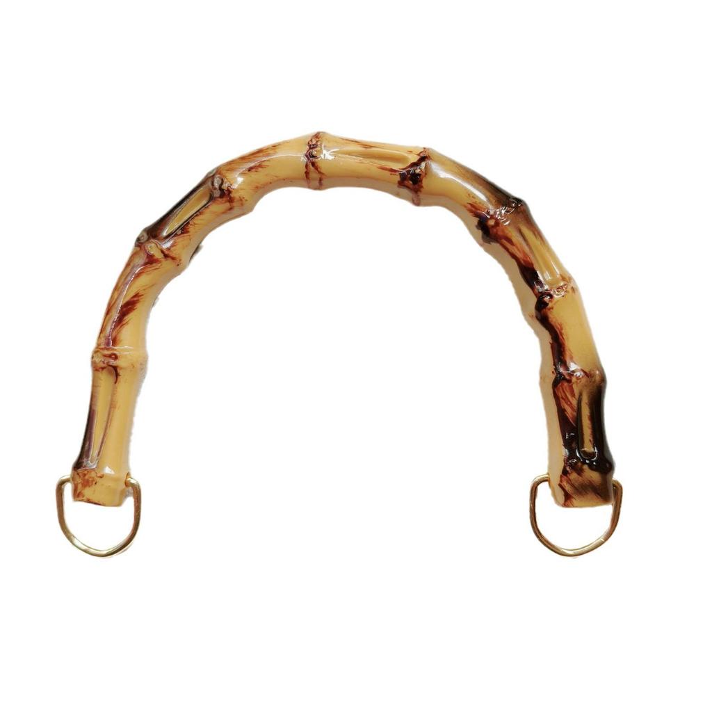 Bamboo Joint Handle Woven Basket & Handbag Hardware Accessories