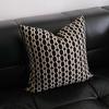 Coussin Décoratif Tricoté à Motifs Géométriques Housse de Coussin Simple Housse de Coussin Rétro Housse de Coussin Décorative pour Canapé de Salon