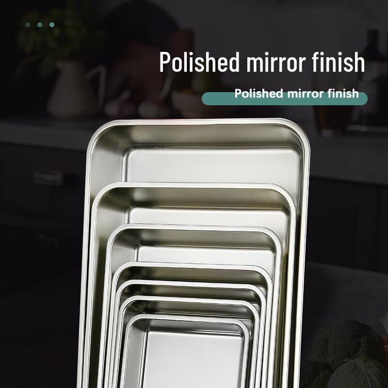 201 Stainless Steel Rectangular Serving Tray