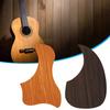 Guitar Pickguard Self Adhesive Anti-scratch Replacement Walnut Wood Grain Water-shaped Folk Guitar Guard Scratch Plate for Guitarist