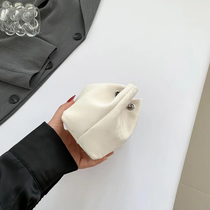 Velvet Chain Strap Bucket Bag for Women Elegant and Versatile New Bucket Bag Popular Lucky Bag