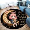 Spy Family Round Area Rug Carpet Rug For Living Room Bedroom Sofa Playroom Decor Nonslip Floor Mat
