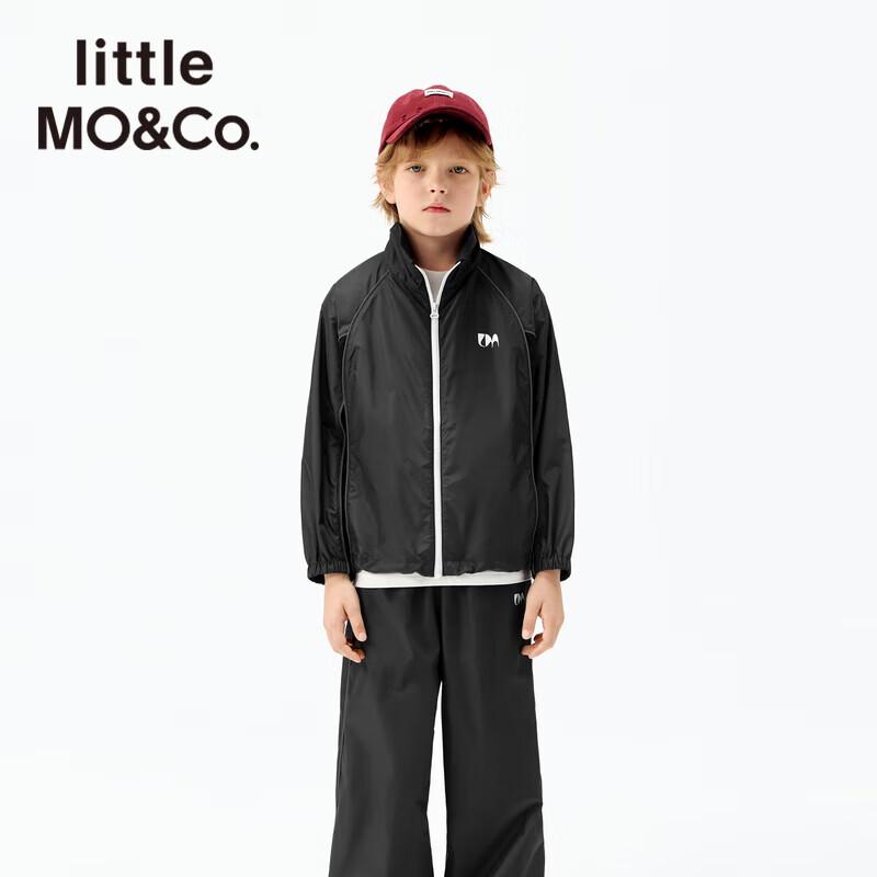 little MO&Co. Unisex Kids  Reflective Stand Collar Jacket 150
