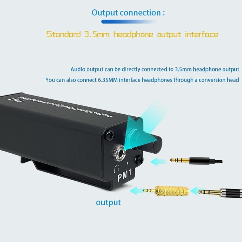 Convenient 3.5mm Headphone Amplifier Adapter No Interferences HiFi Sound for High Fidelitys Sound Experience