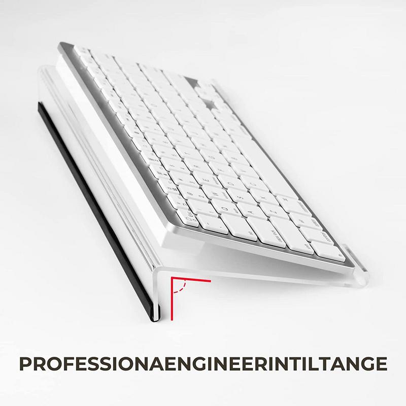 Acryl PC Tastatur DisplayablageGeneigter Tastaturhalter Klar Spielzubehör TastaturerhöhungStänder Notebook Computer TastaturFüße