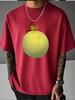 Unisex Summer White Short Sleeve Tee Fresh Honey Melon Fruit Graphic Print Crew Neck Loose Casual Streetwear Male Fashion Tops