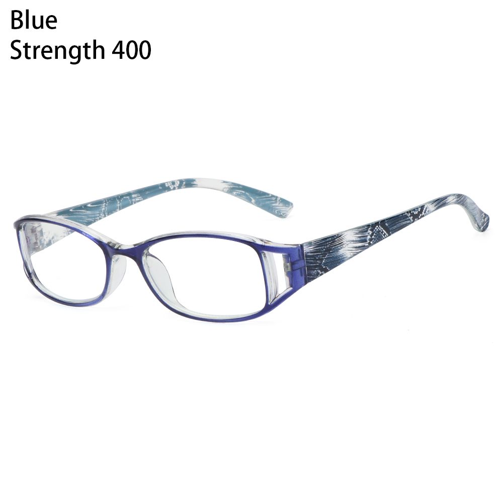 

Comfortable Vintage Flowers Portable Ultra Light Frame Reading Glasses Anti-Blue Light Eyeglasses Eye Protection +350