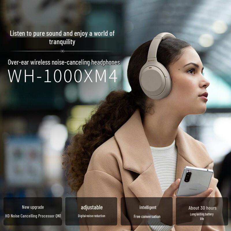 Sony WH-1000XM4 Wireless Noise-Cancelling Headphones