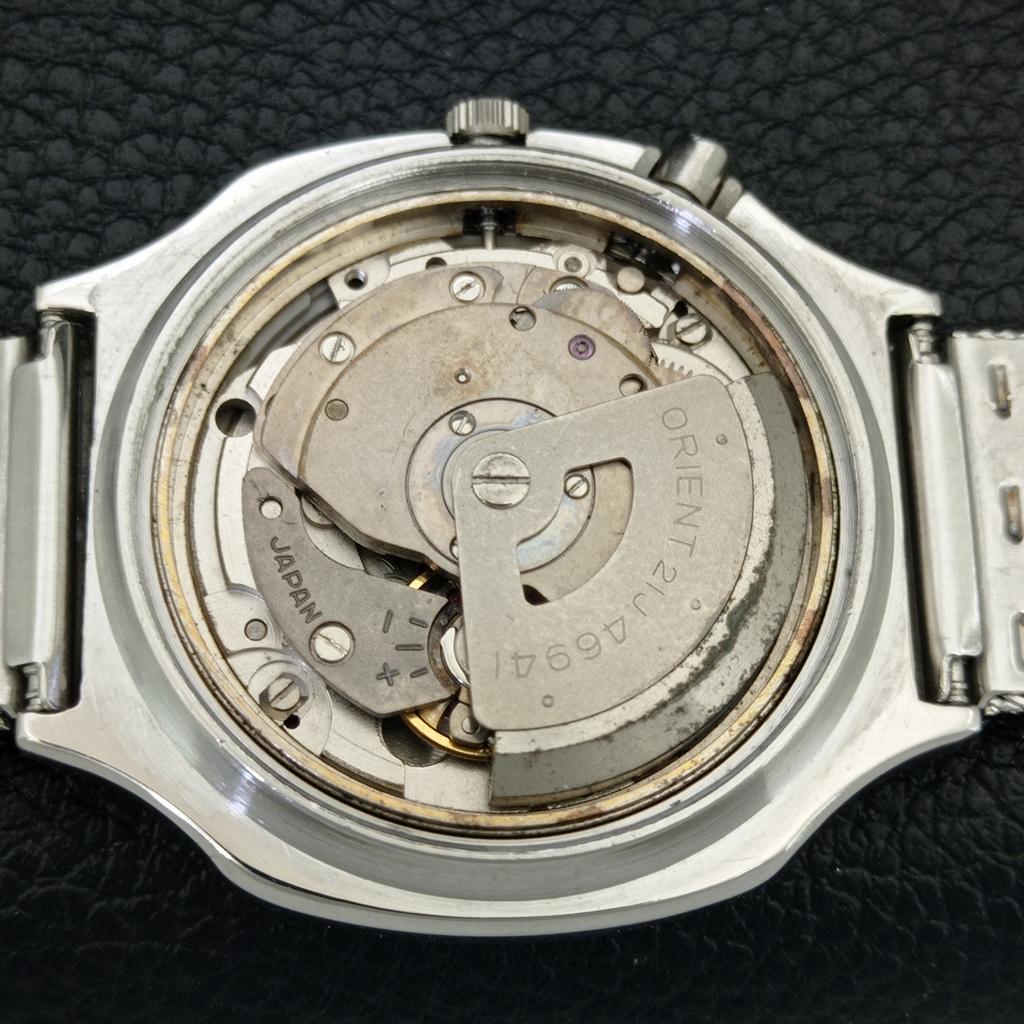 ORIENT AUTOMATIC JAPAN 46941 MENS VINTAGE WHITE COLOR DIAL WATCH a704848-1