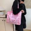 Beautiful Ribbon Bow Cute Handbag Large Capacity Transparent Shoulder Underarm Versatile Tote Bag