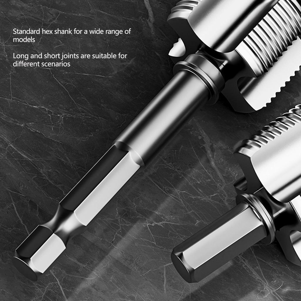 Electric Drill Compatible PVC Pipe Threader Kit Electric Drill PVC Thread Maker Tool Pipe Threader for Electric Drill