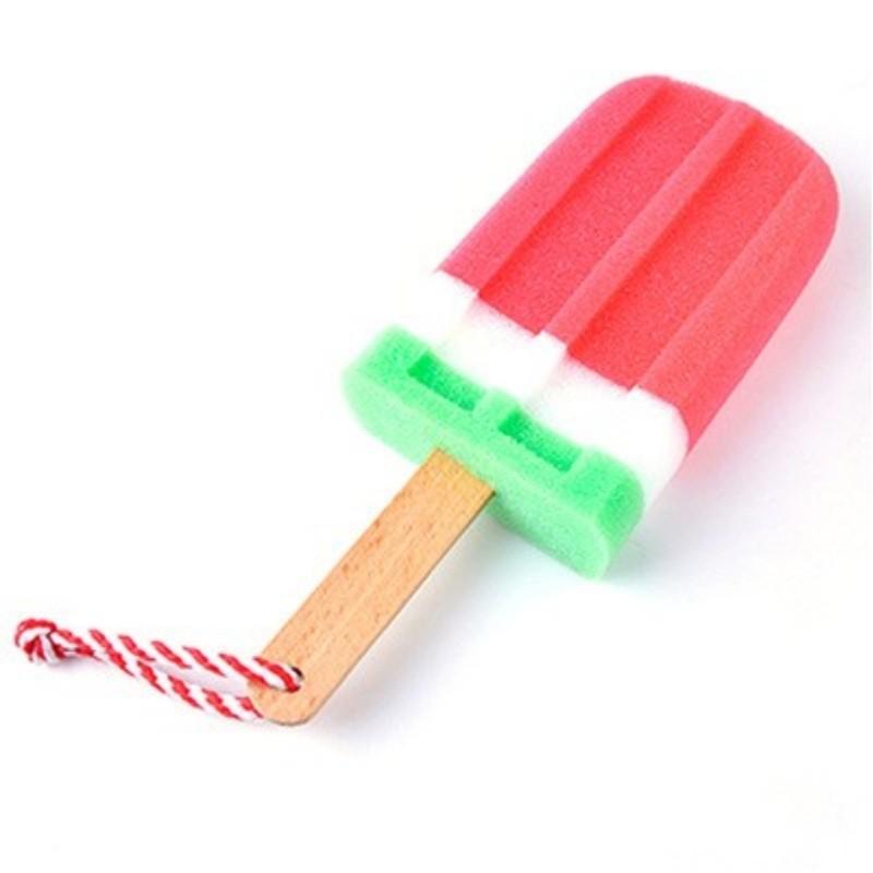 Creative Ice Cream Sponge Bath Brush For Kids With Gentle Cleaning Fun