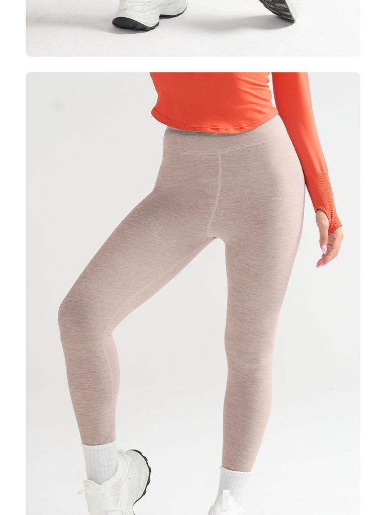 Women's High-Waist German Velvet Fleece-Lined Yoga Leggings – Warm, Elastic, and Hip-Lifting for Autumn/Winter