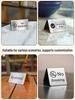 Custom Double-Sided Stainless Steel No Smoking Sign for Hotel, Guest House, or Restaurant