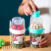 Portable Salad Cup Cereal Double LayersFruit and Vegetable Container Storage