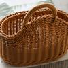 Practical Wall Mounted Sturdy Woven Storage Basket Home Accessory for Kitchen Bathroom and Office Supplies Organization