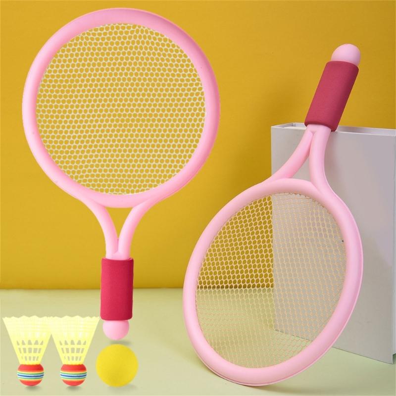 Children Tennis Racket Set Badminton Racket with Tennis and 2 Shuttlecocks for Kid Boy Girl Beach Game Outdoor Playing