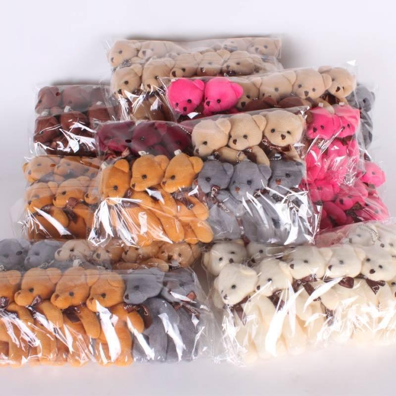 Stuffed Bear Plush Mini Toys 12 Pack Soft Teddy Dolls Small Size Party Goodie Bag Fillers for Birthday Events