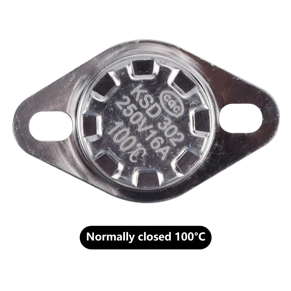 Κεραμικά Θερμοστάτης Θερμοστάτης KSD302 50C~150C 16A 250V NC Κανονικά Κλειστός Διακόπτης Θερμοκρασίας 50C 80C 100C 120C 150C