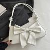 Bowknot Purses for Women Small Crossbody Bags Pu Leather Shoulder Bags Hoboes Handbag with Adjustable Strap