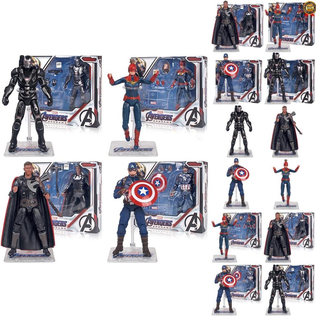 Avengers 4 Captain America Bewegliche PVC Actionfigur mit Ständerbox für Sammler