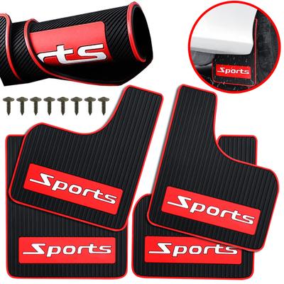NOU Cauciuc Sport 4mm Set Față Spate Flaps de noroi universal Rally Apărători de noroi Apărătoare de noroi Șuruburi Mașină Auto SUV