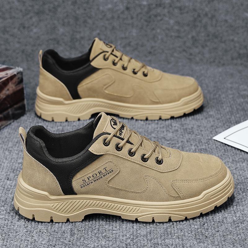 Men's Shoes Spring Construction Site Work Non-slip Wear-resistant Versatile Shoes Men's Leisure Sports Labor Insurance Shoes Tooling Rubber Sole
